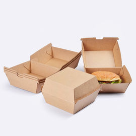 2 Burger εγγράφου της Kraft μεγεθών κιβώτιο, Burger take-$l*away πάχος 250gsm κιβωτίων προμηθευτής