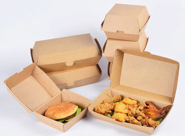 2 Burger εγγράφου της Kraft μεγεθών κιβώτιο, Burger take-$l*away πάχος 250gsm κιβωτίων προμηθευτής