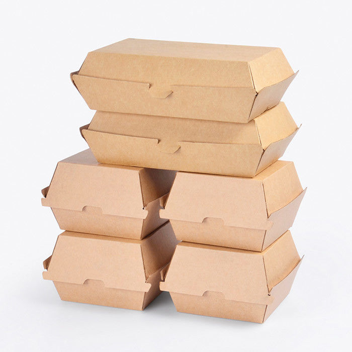 2 Burger εγγράφου της Kraft μεγεθών κιβώτιο, Burger take-$l*away πάχος 250gsm κιβωτίων προμηθευτής