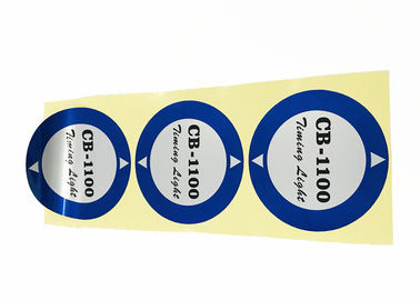 Good price Οι στρογγυλές συγκολλητικές ετικέτες συνήθειας μορφής στιλπνές/η μεταλλίνη τελειώνουν το πάχος 0,2 - 0.3mm σε απευθείας σύνδεση