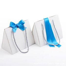 Good price Τσάντες αγορών χαρτονιού μορφής τριγώνων, ζαρωμένες κορδέλλα τσάντες εγγράφου σε απευθείας σύνδεση