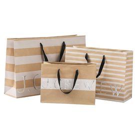 Good price 250gsm οι τσάντες αγορών καφετιού εγγράφου, τσάντες εμπορικού εγγράφου καθαρίζουν την πτυχή σε απευθείας σύνδεση